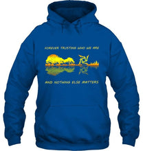 Load image into Gallery viewer, Forever trusting who we are and nothing else matter metallica jungle guitar hoodie