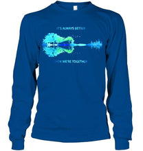 Load image into Gallery viewer, It's always better when we're together jungle guitar night color Black T Shirt