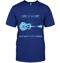 Load image into Gallery viewer, Life is short but sweet for certain Dave Matthews Band jungle guitar T Shirt