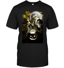 Load image into Gallery viewer, Los Angeles Chargers halloween freddy krueger jason michael myers fan shirt