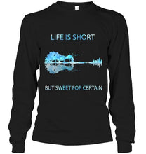 Load image into Gallery viewer, Life is short but sweet for certain Dave Matthews Band jungle guitar T Shirt