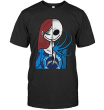Load image into Gallery viewer, los angeles chargers Jack Skellington Sally halloween fan simpson shirt