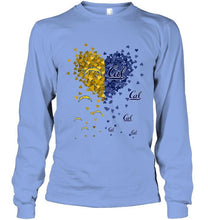 Load image into Gallery viewer, Los Angeles Chargers and California Golden Bears tiny hearts shaped fan shirt