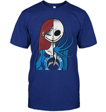 Load image into Gallery viewer, los angeles chargers Jack Skellington Sally halloween fan simpson shirt