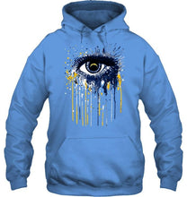 Load image into Gallery viewer, Los Angeles Chargers eye paint drop art style t shirt