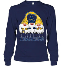 Load image into Gallery viewer, Los Angeles Chargers norway christmas gnomies elves fan t shirt