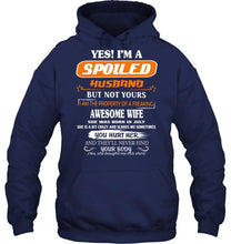 Load image into Gallery viewer, Spoiled husband but not your property of awesome wife born in July T Shirt