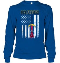 Load image into Gallery viewer, Los Angeles Los Angeles Chargers Los Angeles Angels american flag shirt
