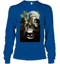 Load image into Gallery viewer, Los Angeles Chargers halloween freddy krueger jason michael myers fan shirt