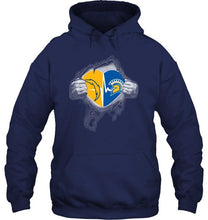 Load image into Gallery viewer, Los Angeles Chargers San Jose State Spartans love heartbeat ripped shirt