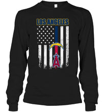 Load image into Gallery viewer, Los Angeles Los Angeles Chargers Los Angeles Angels american flag shirt
