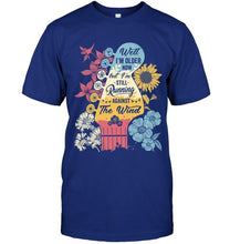 Load image into Gallery viewer, Guitar Flower Well I'm older now but i'm still running against the wind Black T Shirt