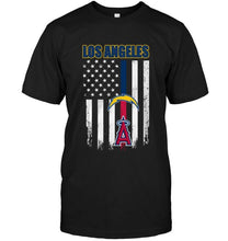 Load image into Gallery viewer, Los Angeles Los Angeles Chargers Los Angeles Angels american flag shirt