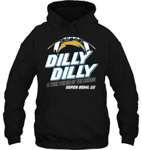 Load image into Gallery viewer, los angeles chargers dilly dilly true friend of crown national champions shirt