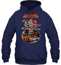 Load image into Gallery viewer, Hellyeah guitar images band member signed for fan t shirt