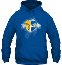 Load image into Gallery viewer, Los Angeles Chargers San Jose State Spartans love heartbeat ripped shirt