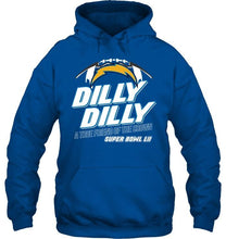 Load image into Gallery viewer, los angeles chargers dilly dilly true friend of crown national champions shirt