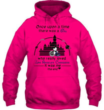 Load image into Gallery viewer, Once upon a time there was girl really loved los angeles chargers it was me mickey disney castle shirt