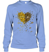 Load image into Gallery viewer, Los Angeles Chargers and Anaheim Ducks tiny hearts shaped fan shirt