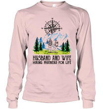 Load image into Gallery viewer, Husband and wife hiking partners for life Ash T Shirt